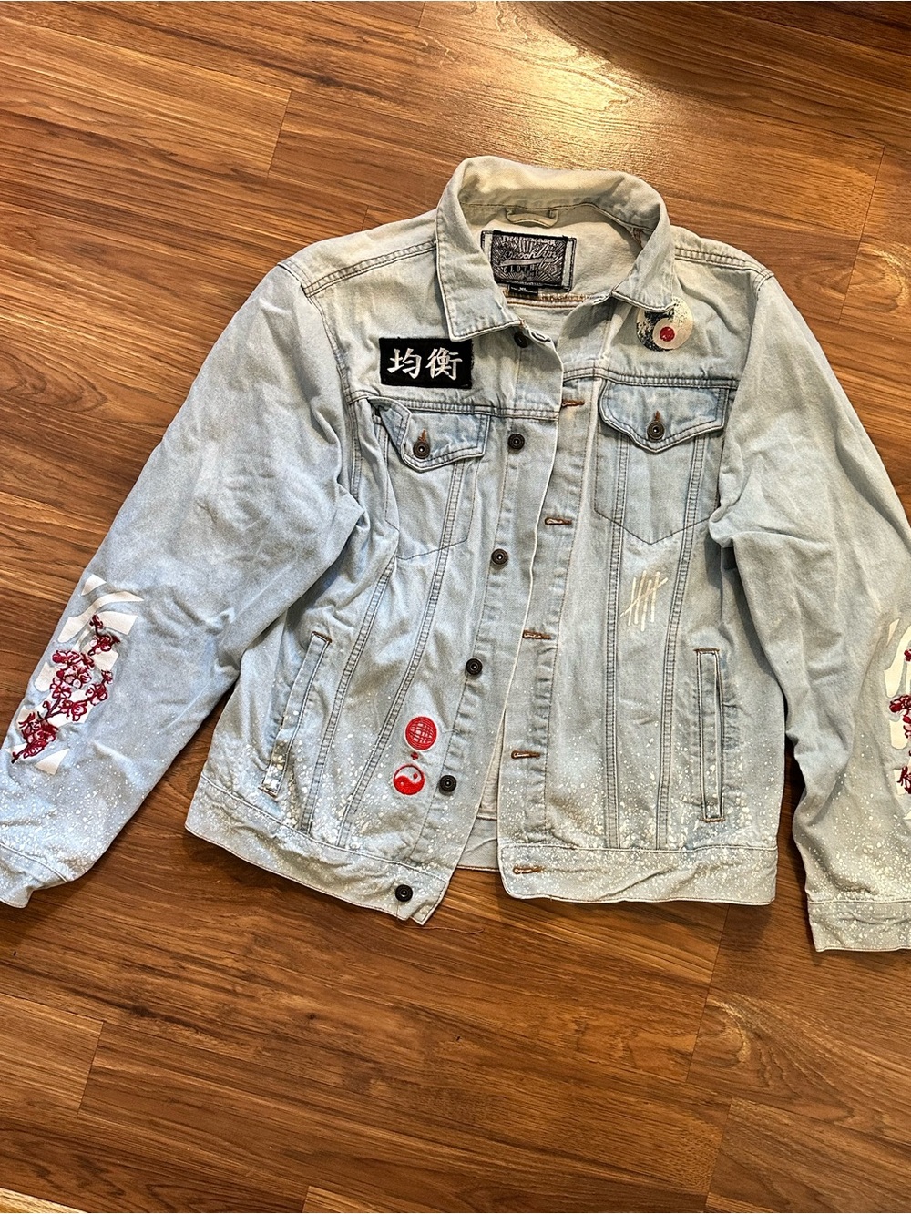Brooklyn Cloth Light Blue Embroidered Denim Jacket